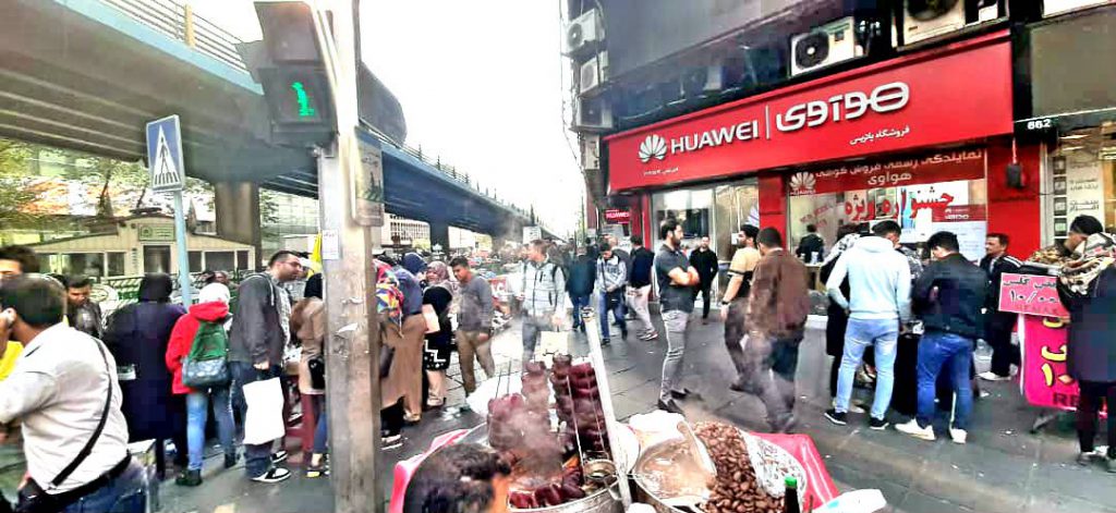 بازار موبایل علاالدین پیاده ر کناری بر جمهور و حافظ
