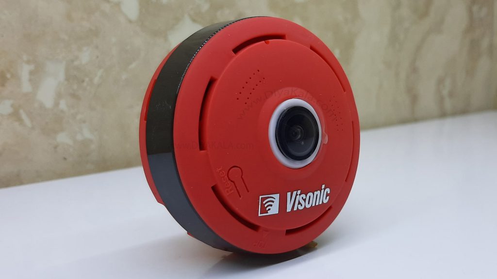 نمای زیبای دوربین بیسیم ویسونیک قرمز